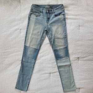 Patchwork Blue Jeans